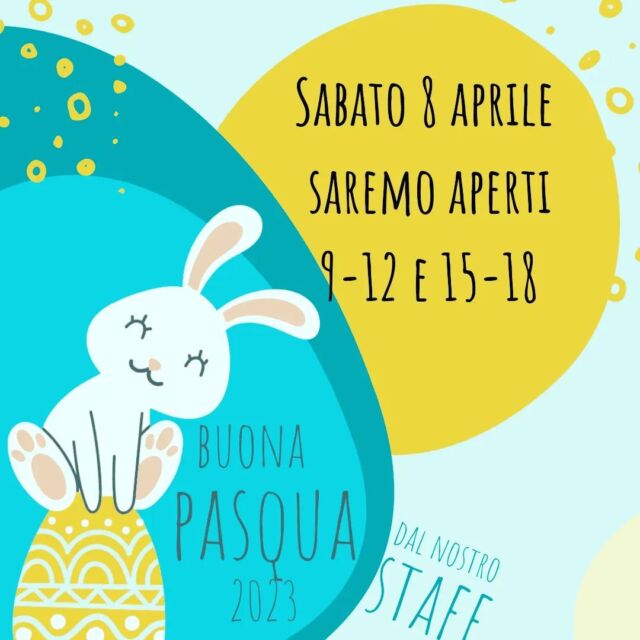 *sabato 8 aprile* 
Magazzino aperto 🎯
⏰ 9-12  e 15-18

Un grazie di cuore ai nostri volontari❣ 
Buona Pasqua da tutti noi 🐣🌿