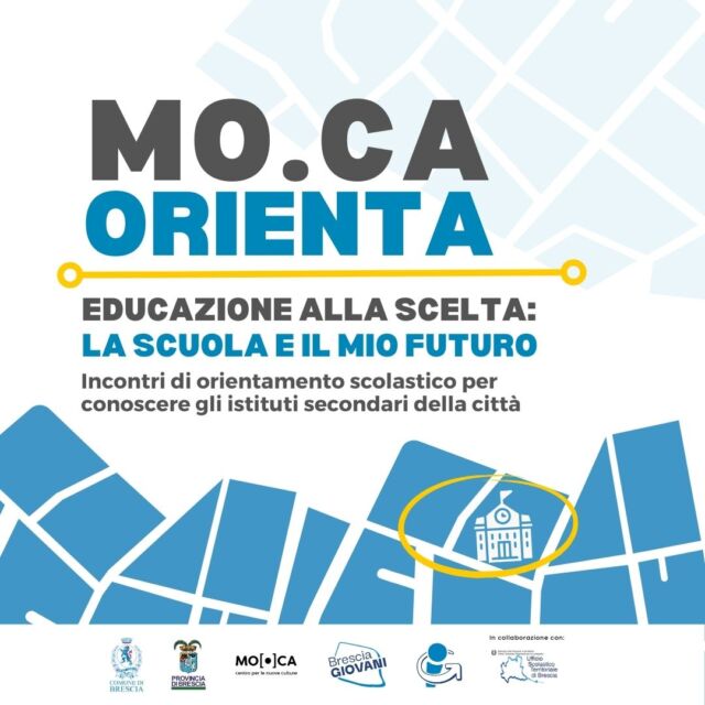 MO.CA Orienta
Educazione alla scelta: la scuola e il mio futuro

Due mesi di incontri di orientamento scolastico per conoscere gli istituti secondari della città, rivolti agli studenti e alle loro famiglie, per prepararsi a scegliere la scuola con consapevolezza.